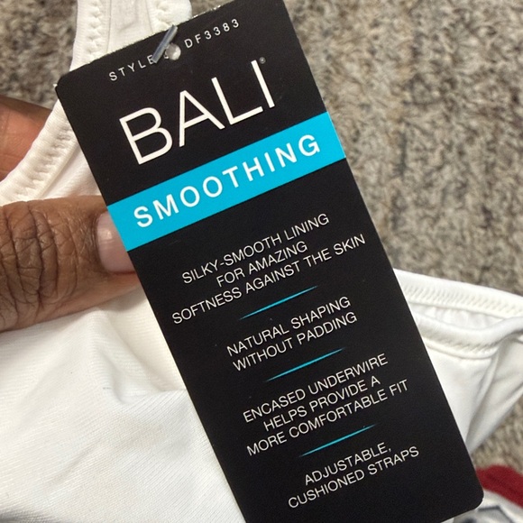 NWT Bali Smoothing Underwire Bra lot/2 black white sz 40DD - Picture 5 of 8